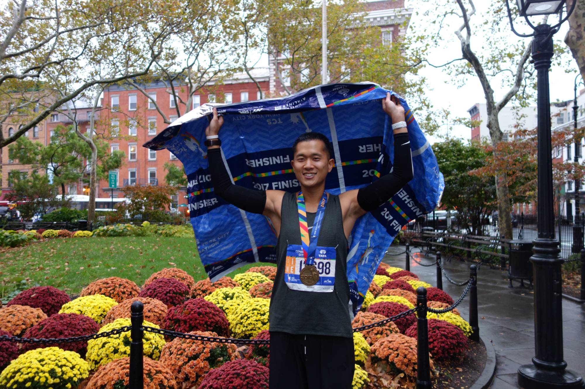 Peter and Lisa at the TCS New York City Marathon