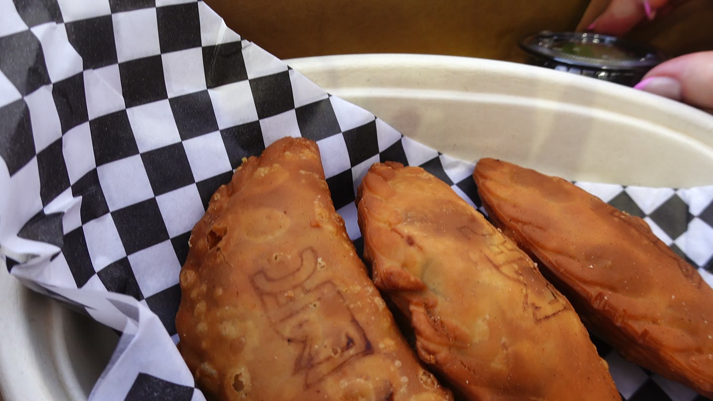 Bulgogi empanadas in LAFC-branded pastry at East Los Eats.