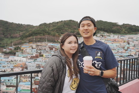 Peter and Lisa in Busan