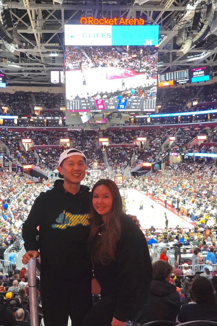 Peter and Lisa in Cleveland