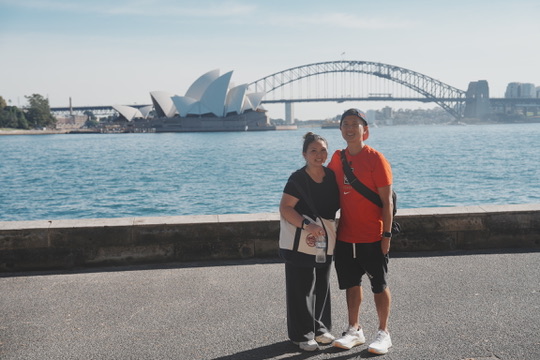 Peter and Lisa in Sydney